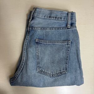 Current/Elliott Light Blue Straight Ankle Jeans Distressed size 28